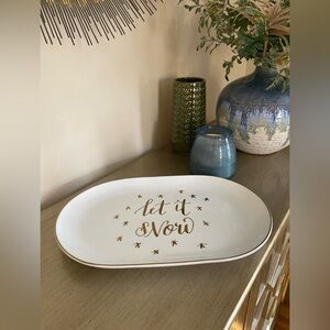 LET IT SNOW ⛄️ THRESHOLD PLATTER EUC